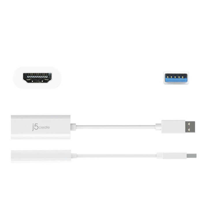 Адаптер j5create JUA254, USB-A към HDMI, 1080p HD - JUA254 - 2