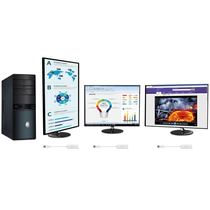 Адаптер j5create JUA254, USB-A към HDMI, 1080p HD - JUA254 - 5