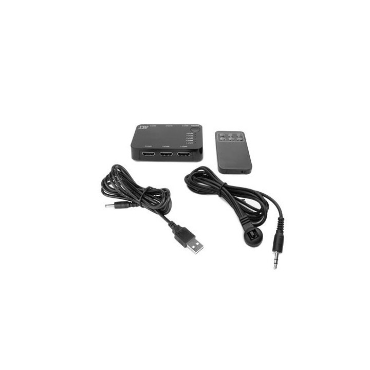 HDMI суич ACT AC7841, 5/1, 3D, 4K@60Hz, Черен - EWENT-ACT-SPLIT-AC7841 - 3