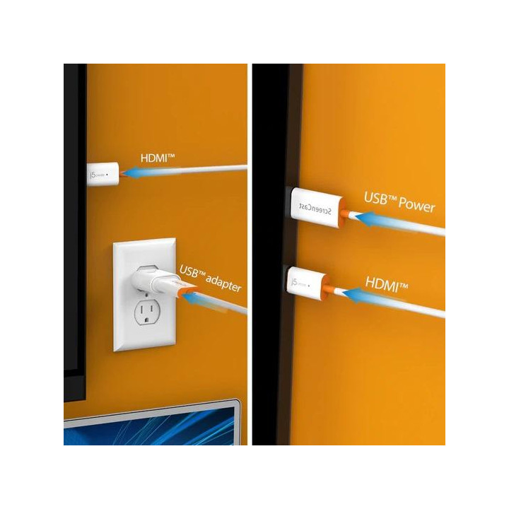 Адаптер кабел j5create JVAW56, HDMI, Full HD, USB-A - JVAW56 - 6