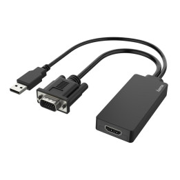 Адаптер HAMA, VGA + USB към HDMI, Full HD 1080p - HAMA-200342 - 1