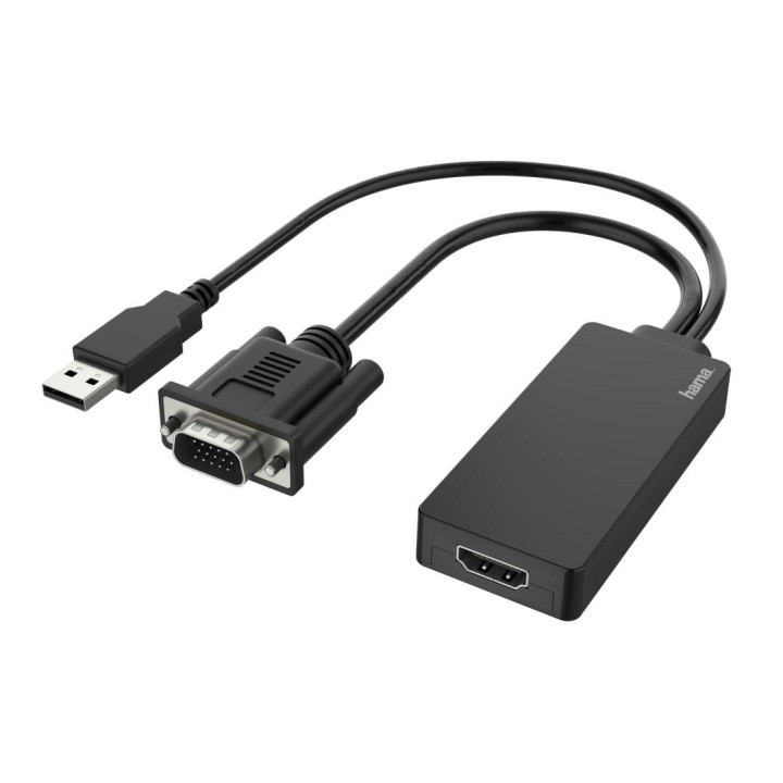 Адаптер HAMA, VGA + USB към HDMI, Full HD 1080p - HAMA-200342 - 1
