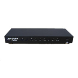 HDMI сплитер ESTILLO HDSP0020M1, 1 към 8, 4K/60Hz, Черен - EST-HDMI-SPLITTER-1-8-4K - 1