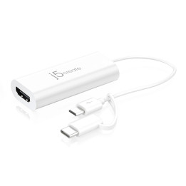 Видео адаптер j5create JUA165C, USB-C към HDMI - J5-JUA165C - 1