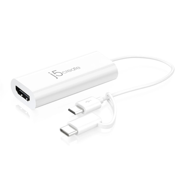 Видео адаптер j5create JUA165C, USB-C към HDMI - J5-JUA165C - 1