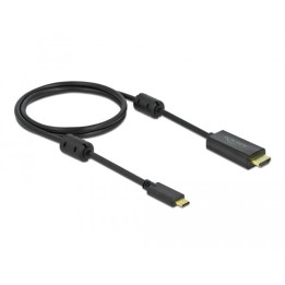 Кабел DeLock, USB Type-C към HDMI (DP Alt Mode) 4K 60Hz 1m - DELOCK-85969 - 1