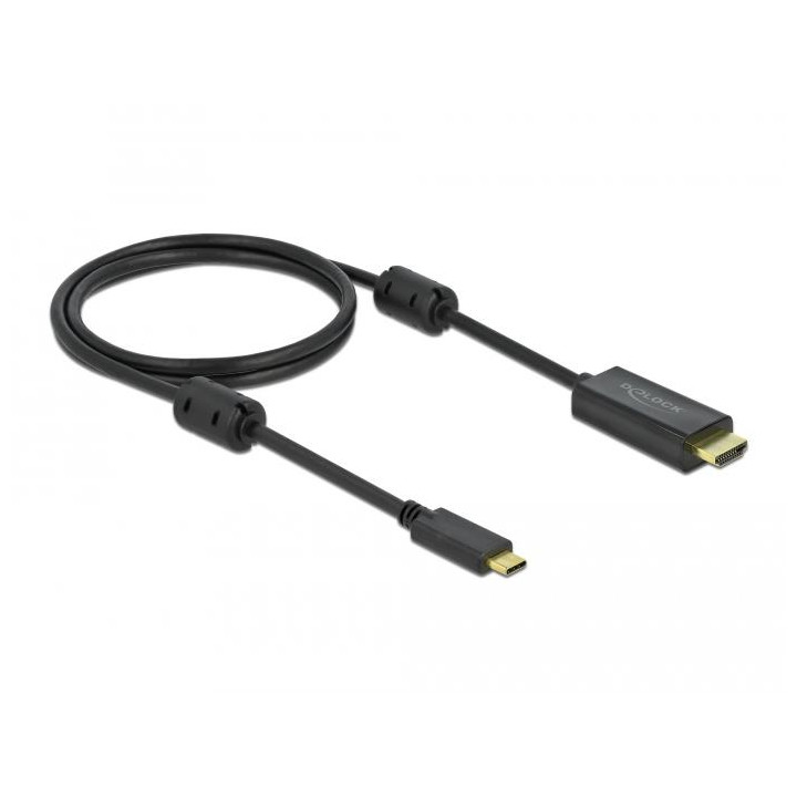 Кабел DeLock, USB Type-C към HDMI (DP Alt Mode) 4K 60Hz 1m - DELOCK-85969 - 1