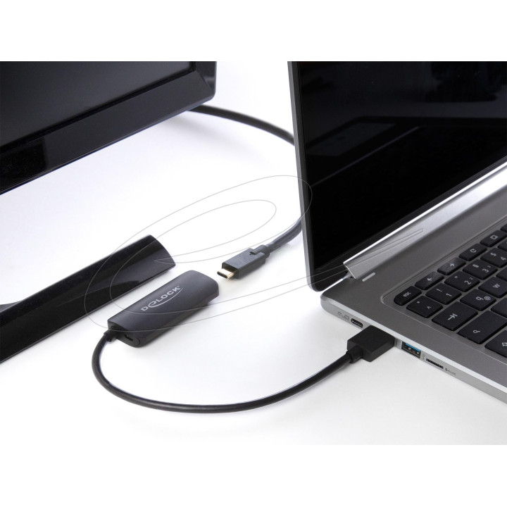 HDMI адаптер DeLock, HDMI мъжко към USB Type-C женско (DP Alt Mode) 4K 60Hz - DELOCK-63251 - 3