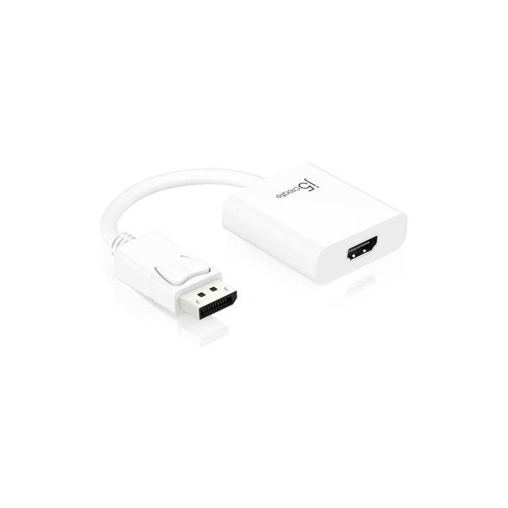 Адаптер j5create JDA154, DisplayPort мъжко към HDMI женско - J5-JDA154 - 1