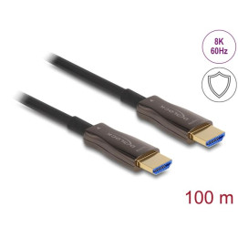 Оптичен кабел DeLock, HDMI, 8K 60Hz, 48Gbps, 100m - DELOCK-86080 - 1