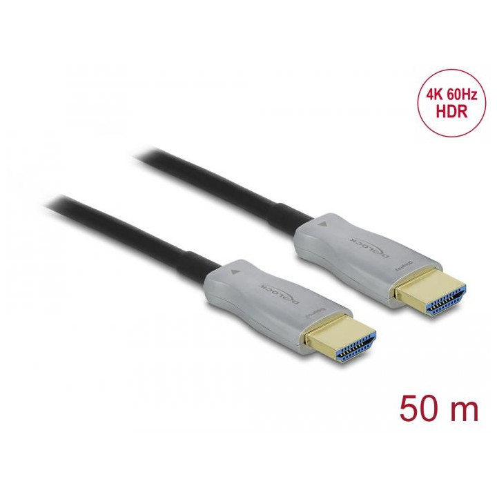 Оптичен кабел DeLock, HDMI 2.0, 4K 60Hz, 50м - DELOCK-84133 - 1