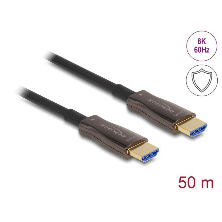Оптичен кабел DeLock, HDMI 8K 60Hz 48Gbps 50m - DELOCK-86034 - 1