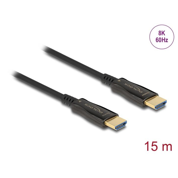 Оптичен кабел DeLock, HDMI 8K 60Hz 15m - DELOCK-84037 - 1
