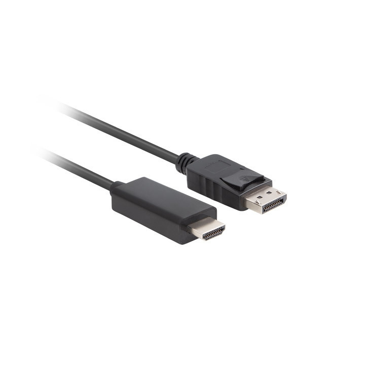 Видео кабел LANBERG DisplayPort към HDMI, 3m, черен - CA-DPHD-11CC-0030-BK - 1