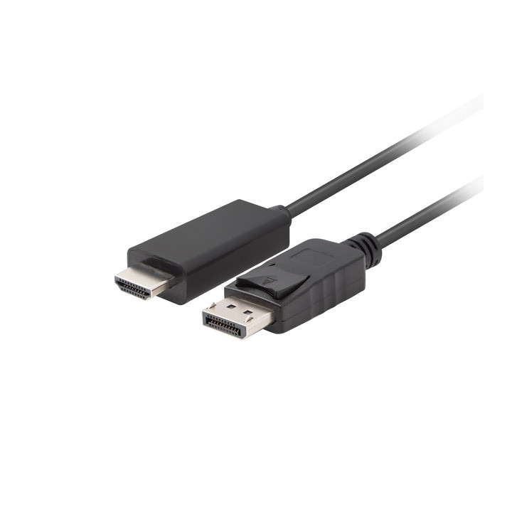 Видео кабел LANBERG DisplayPort към HDMI, 3m, черен - CA-DPHD-11CC-0030-BK - 2