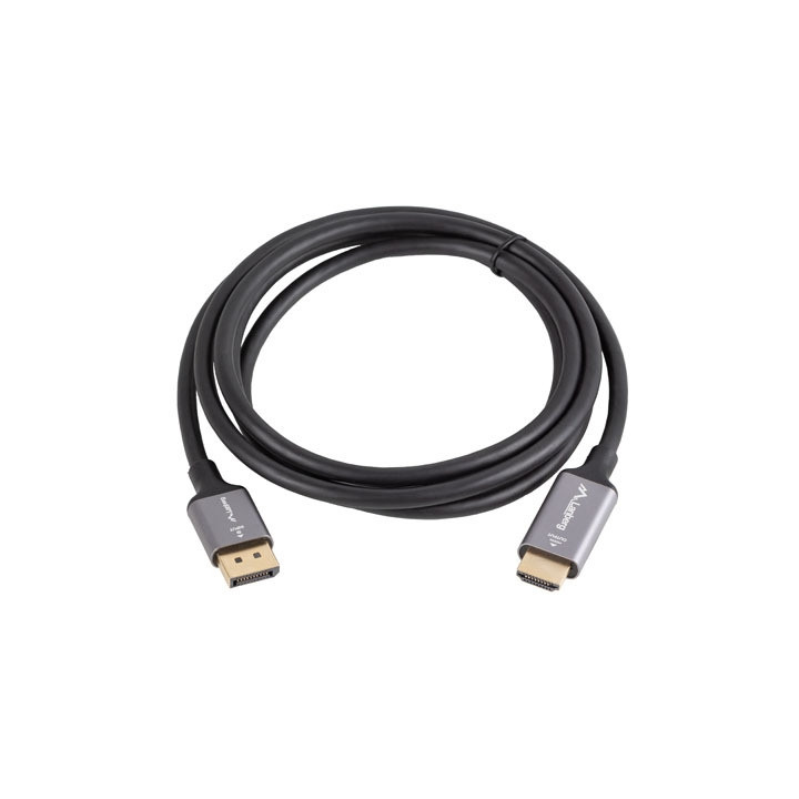 Кабел Lanberg DisplayPort към HDMI, 1.8m, черен - CA-DPHD-20CU-0018-BK - 2