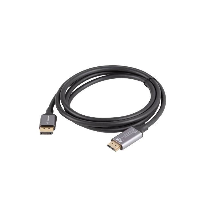 Кабел Lanberg DisplayPort към HDMI, 1.8m, черен - CA-DPHD-20CU-0018-BK - 4