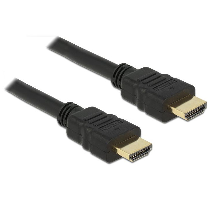 Кабел DeLock High Speed, HDMI мъжко - HDMI мъжко, 4K, 0.25 м, Ethernet - DELOCK-83352 - 2