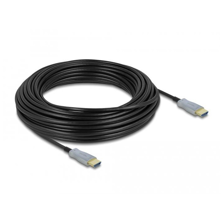 Оптичен кабел DeLock, HDMI мъжко към HDMI мъжко, 20m, 4K 60Hz - DELOCK-85015 - 2