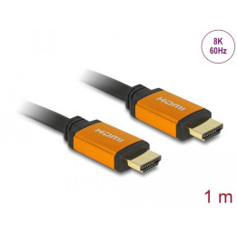Кабел DeLock High Speed, HDMI мъжко - HDMI мъжко, 48 Gbit/s, 8K 60 Hz, 1 м - DELOCK-85727 - 1
