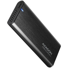 Външна кутия за твърд диск AXAGON EEM2-SB2, USB 3.2 Gen 2 Type-C, M.2 NVMe/SATA SSD, Алуминий, Без отвертки - 1