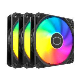 Комплект вентилатори ARCTIC MasterFan MF120 Lite, 120mm, 650-1750 RPM, 70.5 CFM, PWM/ARGB - MFW-B2DN-173PA-R1 - 1