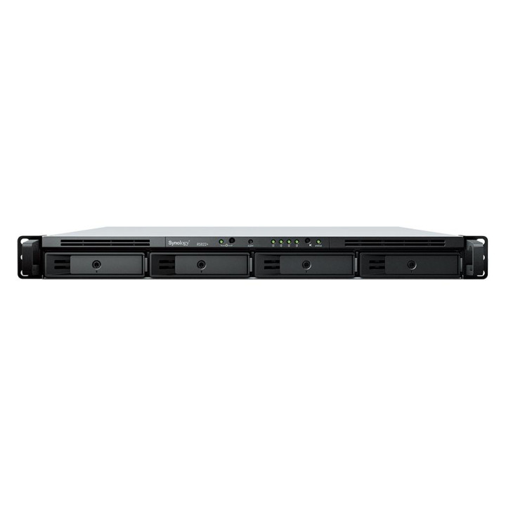 Мрежов сторидж Synology RS822+, 4 слота, AMD Ryzen V1500B 4-core, 4GB DDR4, До 108TB - 1