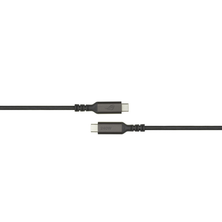 Кабел ASUS ROG, USB-C 240W, 1.5м, Черен - 90XB09MN-BCA000 - 2