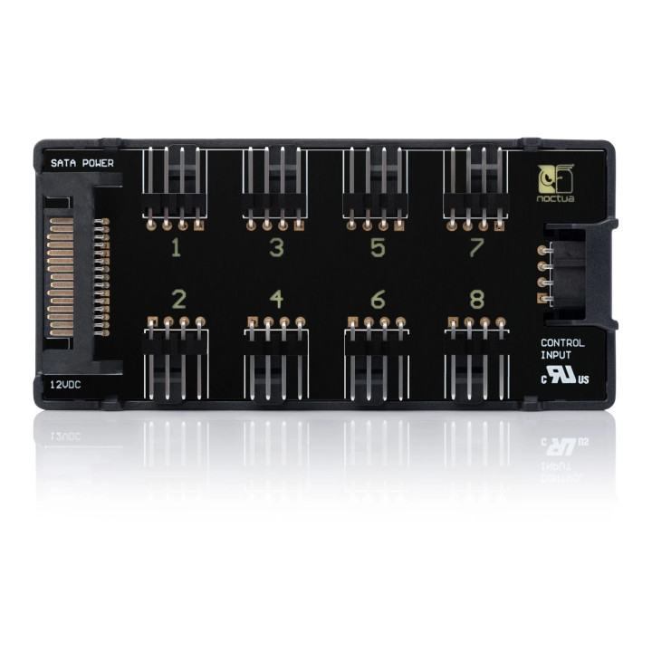 Разклонител за вентилатори Noctua Fan Hub - 8 port PWM with SATA Power 5V/12V - NA-FH1