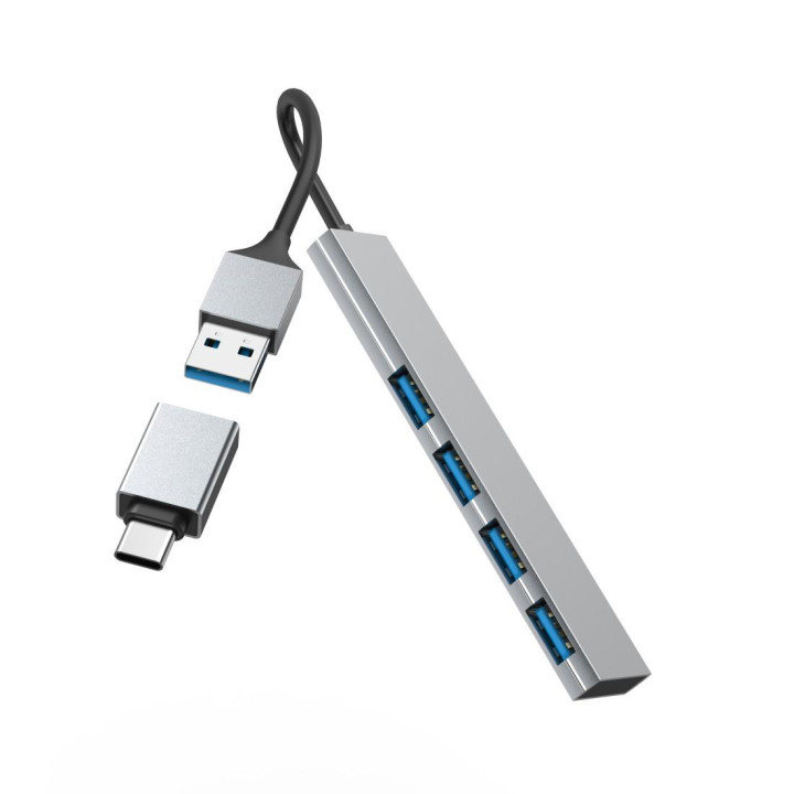USB хъб HAMA, 4 портова USB 3.2 Gen 1 - HAMA-200141 - 7