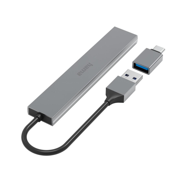 USB хъб HAMA, 4 портова USB 3.2 Gen 1 - HAMA-200141 - 10