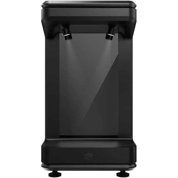 Кутия за компютър Cooler Master MasterFrame 360 Stage LCD, Middle Tower, 3x120mm включени вентилатори, ARGB Hub - MF360-KHNN-S02