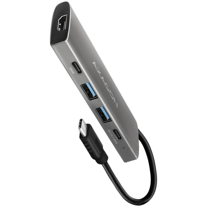 USB-C докинг станция AXAGON HMC-5H, 3x USB-A 3.2 Gen 1, HDMI 4K, Power Delivery 100W - 1