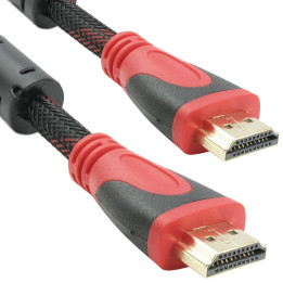 HDMI кабел, 5 м, златно покритие на конекторите и оплетка - x-66670 - 1