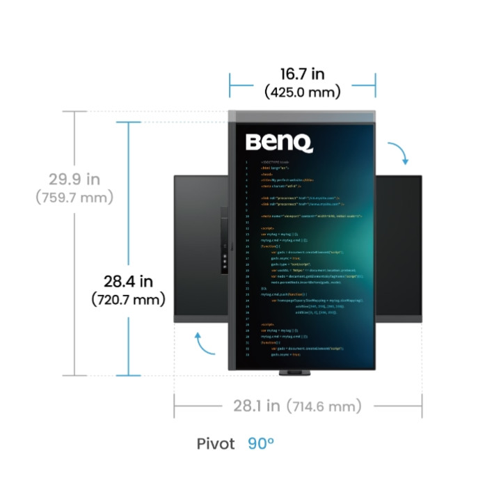 Монитор BenQ RD320UA, 32" 4K IPS, 400 cd/m² яркост - 9H.LMTLA.RBE - 5