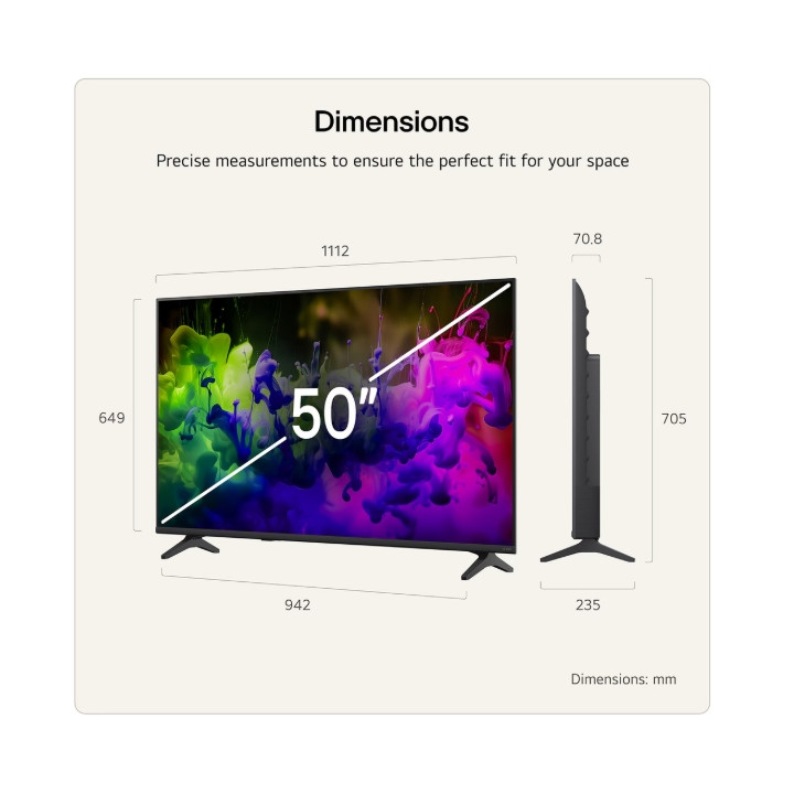 Телевизор LG 50QNED7EB3C, 50" 4K QNED MiniLED, webOS 26 ThinQ - 2