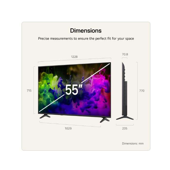 Телевизор LG 55QNED7EB3C, 55" 4K QNED MiniLED, webOS 26 ThinQ - 2