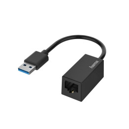 Мрежов адаптер HAMA, USB 3.0 към RJ-45 Gigabit - HAMA-200325 - 1