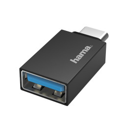 Адаптер HAMA, USB-C мъжко към USB 3.2 Gen 1 A женско, 5Gbit/s, Черен - HAMA-200311 - 1