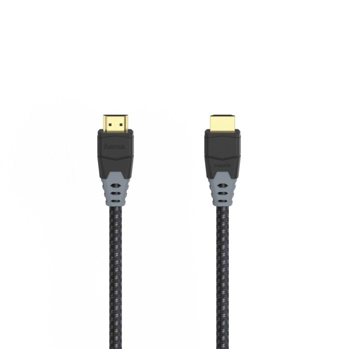 HDMI кабел HAMA High Speed, HDMI мъжко - HDMI мъжко, 8K 60Hz, 48Gbit/s, 1.5м, позлатени конектори, Черен - HAMA-205445 - 1