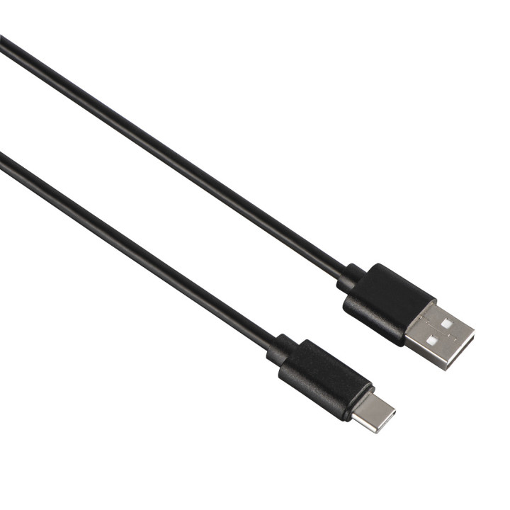Кабел HAMA USB-C към USB-A, 0.9м, USB 2.0 480Mbit/s - HAMA-200907 - 1