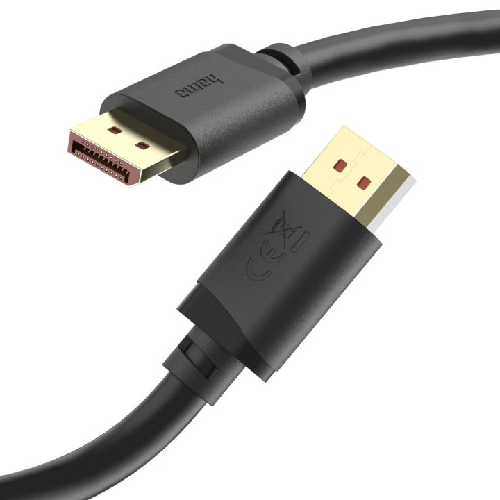 Кабел HAMA DisplayPort DP 2.1, 2м, 16K Ultra-HD 80Gbit/s - HAMA-202032 - 8