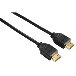 Кабел HAMA HDMI-HDMI, 1,5 м, 10.2 Gbit/s, Full HD 1080p, със Ethernet, позлатен - HAMA-205002 - 1