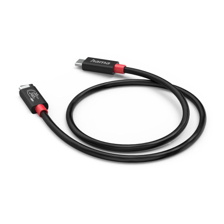 USB-C кабел HAMA, USB4 Gen2, 20 Gbit/s, 5A, 240W, 2м - HAMA-200788 - 2