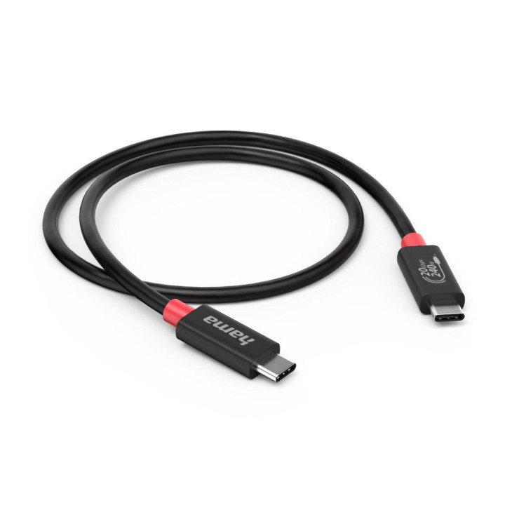USB-C кабел HAMA, USB4 Gen2, 20 Gbit/s, 5A, 240W, 2м - HAMA-200788 - 3