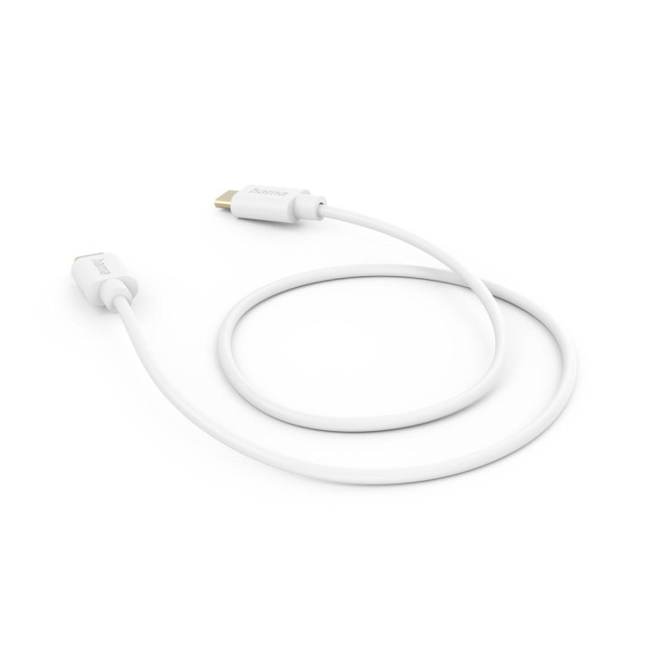 Кабел за зареждане HAMA, USB-C към USB-C 1м Бял - HAMA-201590 - 3