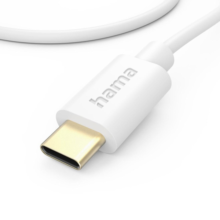 Кабел за зареждане HAMA, USB-C към USB-C 1м Бял - HAMA-201590 - 4