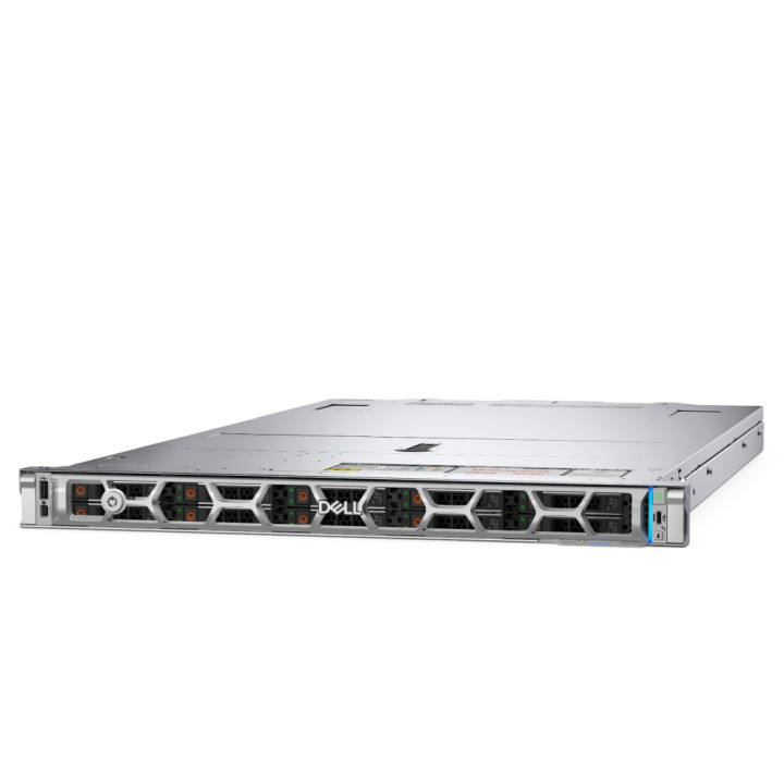 Сървър Dell PowerEdge R470, Intel Xeon 6507P 3.5GHz 8-core, 32GB DDR5 6400MT/s, 480GB SSD SATA, Dual 1100W - EMEA_PROMO_PER470_S