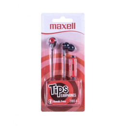 Слушалки тапи MAXELL IN-TIPS, червени, In-Ear, 20 Hz - 20 kHz, с микрофон - ML-AH-IN-TIPS-RED - 1