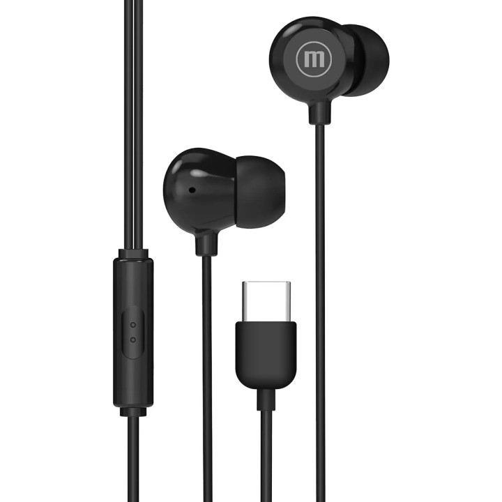 Слушалки тапи MAXELL IN-BAX, USB-C, с микрофон - ML-AH-INBAX-USBC-BK - 1